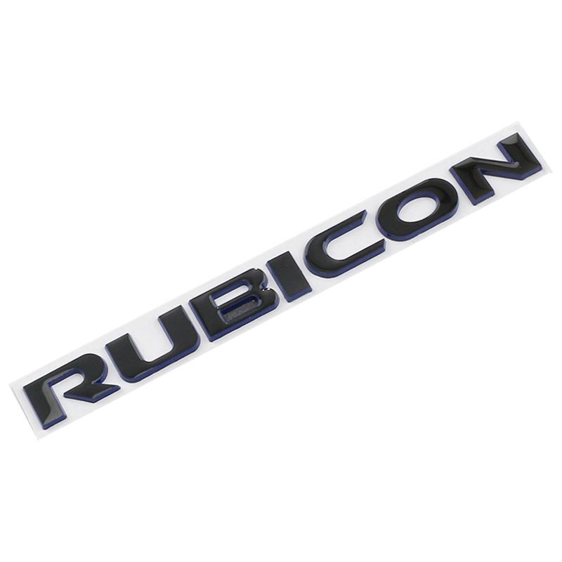 Car Metal Rubicon Trunk Fender Door Logo Badge Emblem Decals Sticker For Jeep Wrangler Unlimited TJ JK TJ YK JL XJ Accessories ALU1