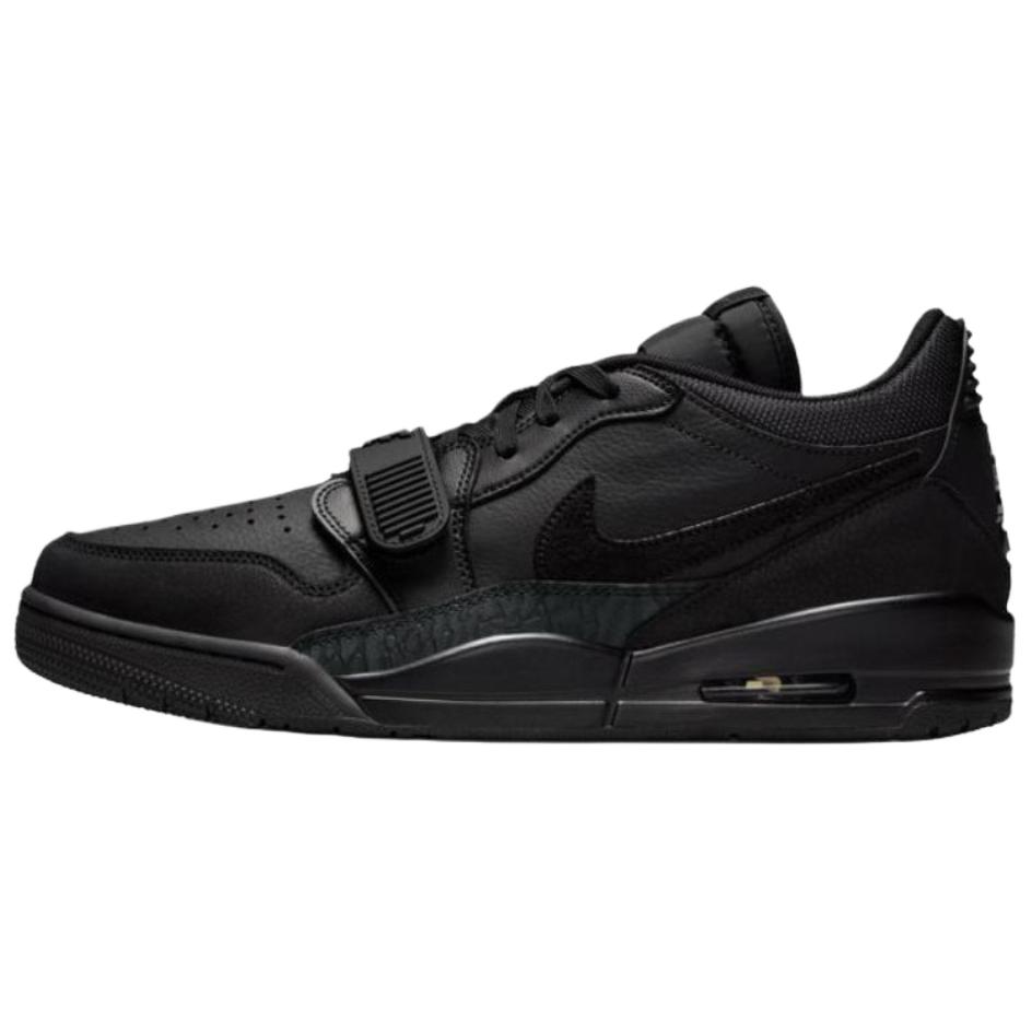 Jordan Scarpe da Basket Basse Air Jordan Legacy Ink Gold Storm in Pelle Antiscivolo Resistenti all'Abrasione da Uomo Nero IQ9784-001(Team240-)