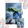 5D Diamond Painting Kit Sadness Cat Home Decor, Perfect Holiday Gift for Pixar Fans