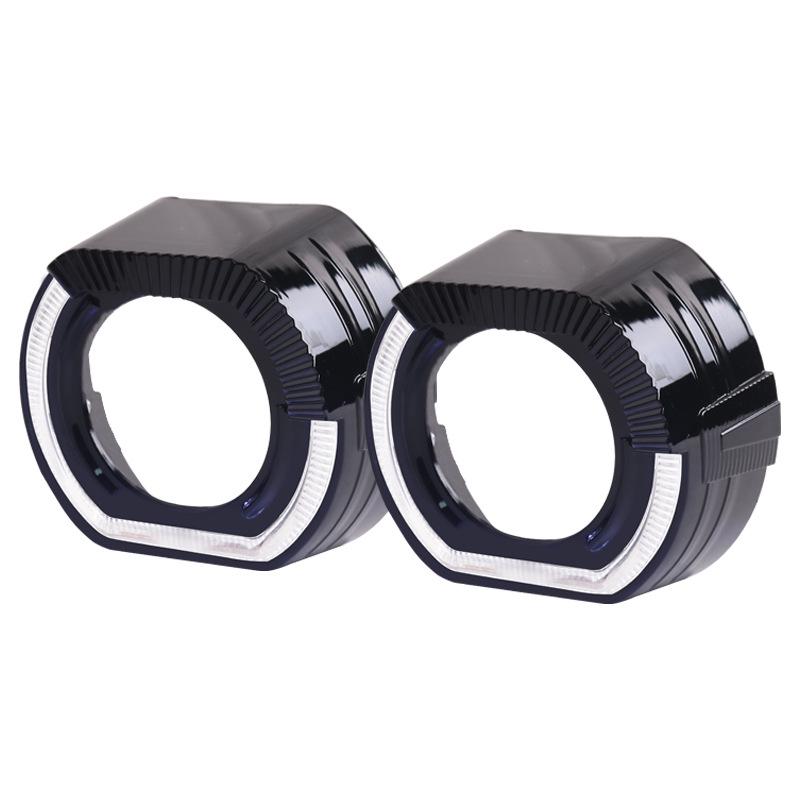 SANVI 3-inch LED Bi-Beam Car Headlights: White & Yellow DRL/Driving Light Dual Mode Upgrade