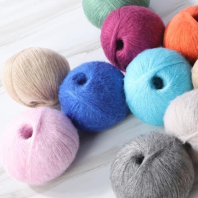 50g/pz 510m/pz Angola Filato Mohair Amorous Sottile Lavoro a Maglia a Mano Maglioncino per Bambino Lana Morbida Filato per Uncinetto per Sciarpa Scialle Filo Sottile