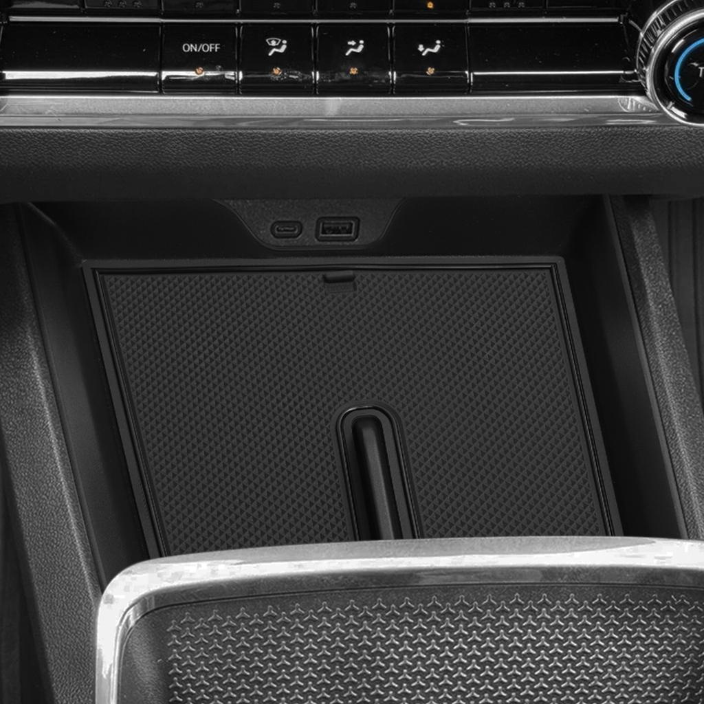 for Chevy Chevrolet Equinox 2025 2026 Central Console Storage Box Case Tidying Tray Organizer Car Interior Accessories Black