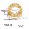 This 4-piece Gold Bracelet Set Features Vintage-style, Minimalist Chain Bracelets with a Mix-and-match Open Design for Layering.