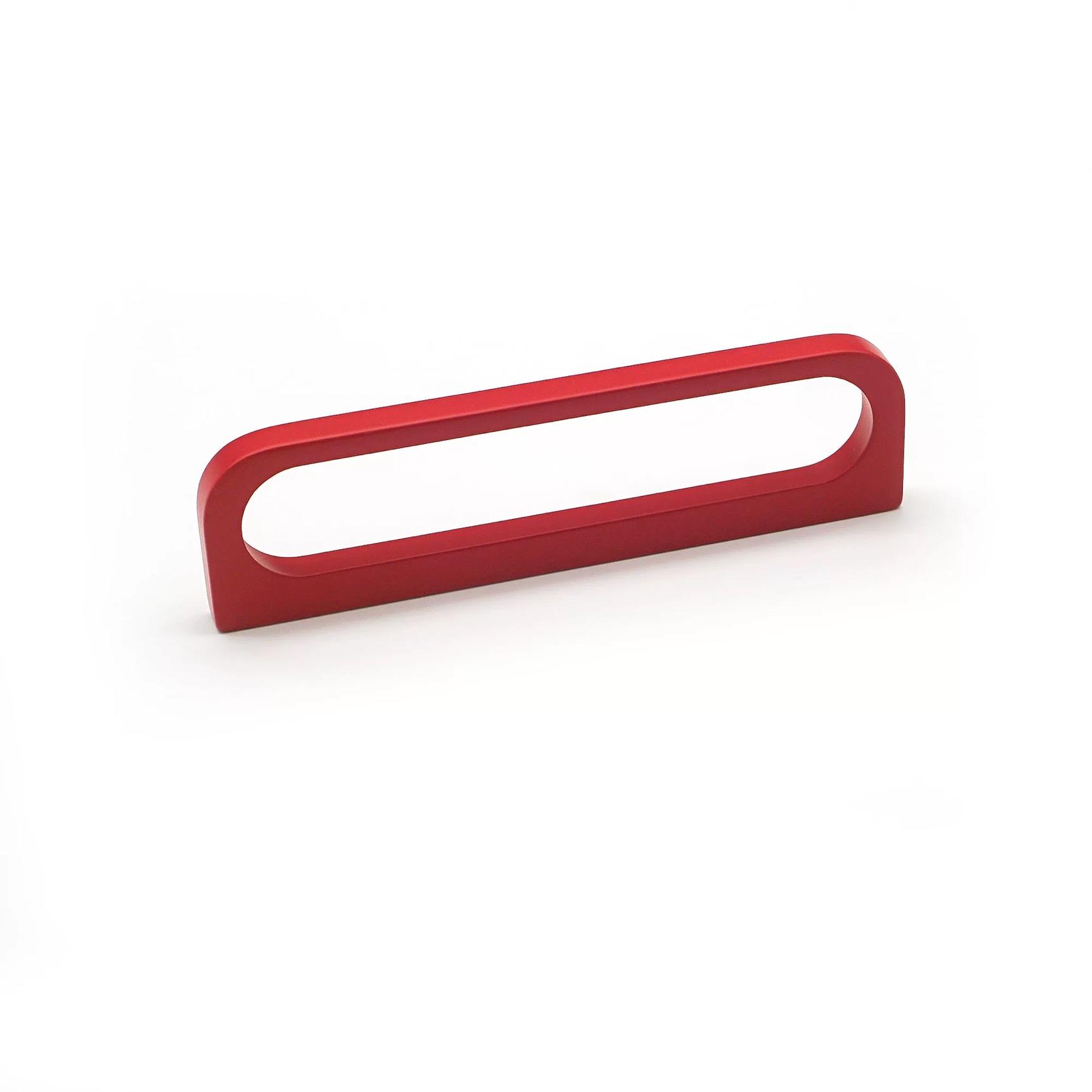 

Matte Red Cabinet Handles Simple Bedroom Wardrobe Pulls Kitchen Cupboard Door Knobs Modern Zinc Alloy Furniture Hardware 96mm hole красный