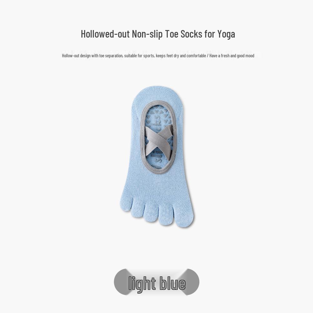 Women's Non-Slip Five-Toe Yoga & Pilates Socks - Summer Thin Fitness Floor Socks