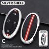 5 7 Buttons Zinc Alloy + Silicone Car Key Case Cover For Hyundai Kona Ev Grandeur GN7 IONIQ 6 2025 2025 Remote Key Protect Shell