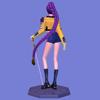 Kpop Hunter Figure Animated Movie Inspired Cartoon Girl Figurine Statue Model Home Office Bookshelf