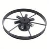 Industrial Style Carriage Wheel Chandelier for Kitchen or Bar Ceiling Lighting