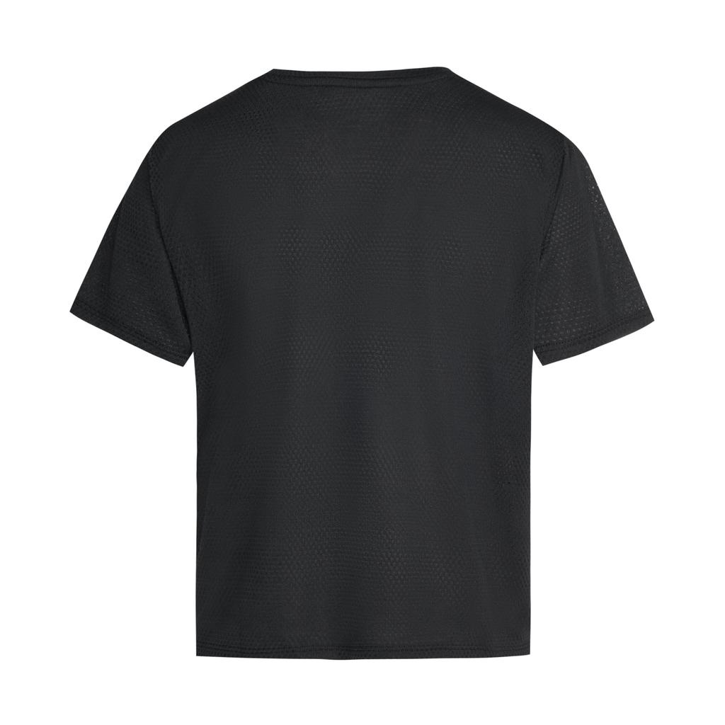 Under Armour T-shirt da corsa a maniche corte Velociti Solid Jacquard ad asciugatura rapida, morbida, comoda, semplice, larga, con logo, da donna, top 6009540-001