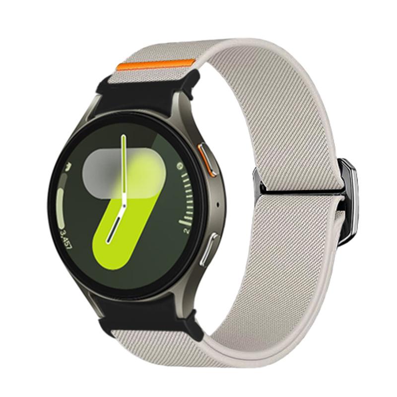 Band For Samsung Galaxy Watch 7 FE 5 Pro 4 6 Classic 44mm 40mm No Gaps Nylon Braided Sport Bracelet Correa Galaxy Watch 7 Strap