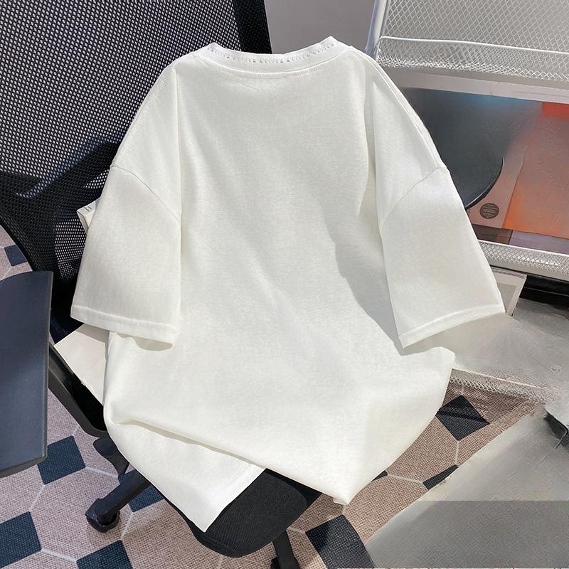 Extra-large Cartoon Printed Short-sleeved T-shirt and Sun-protective Clothing