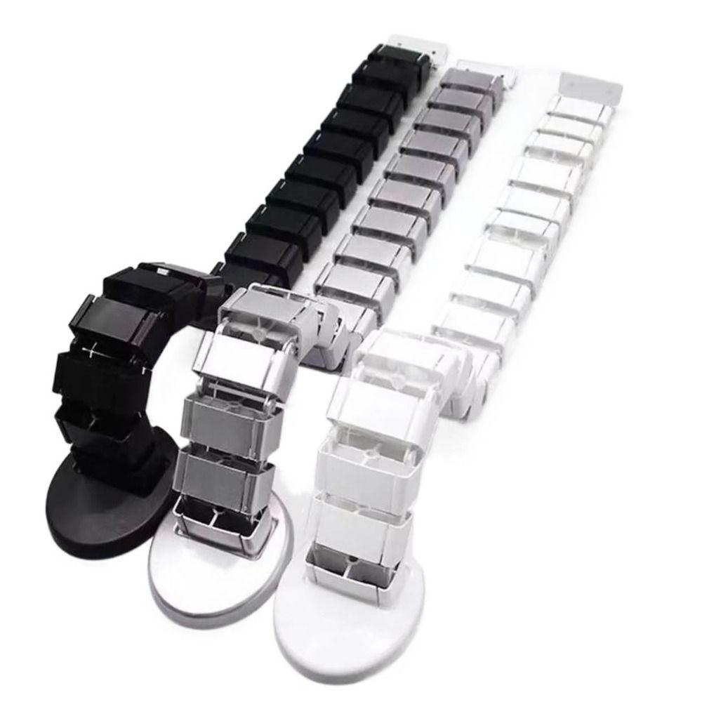 

ABS Wire Spine Cable Sleeve Adjustable Snake Cable Organizer Management 80cm білий