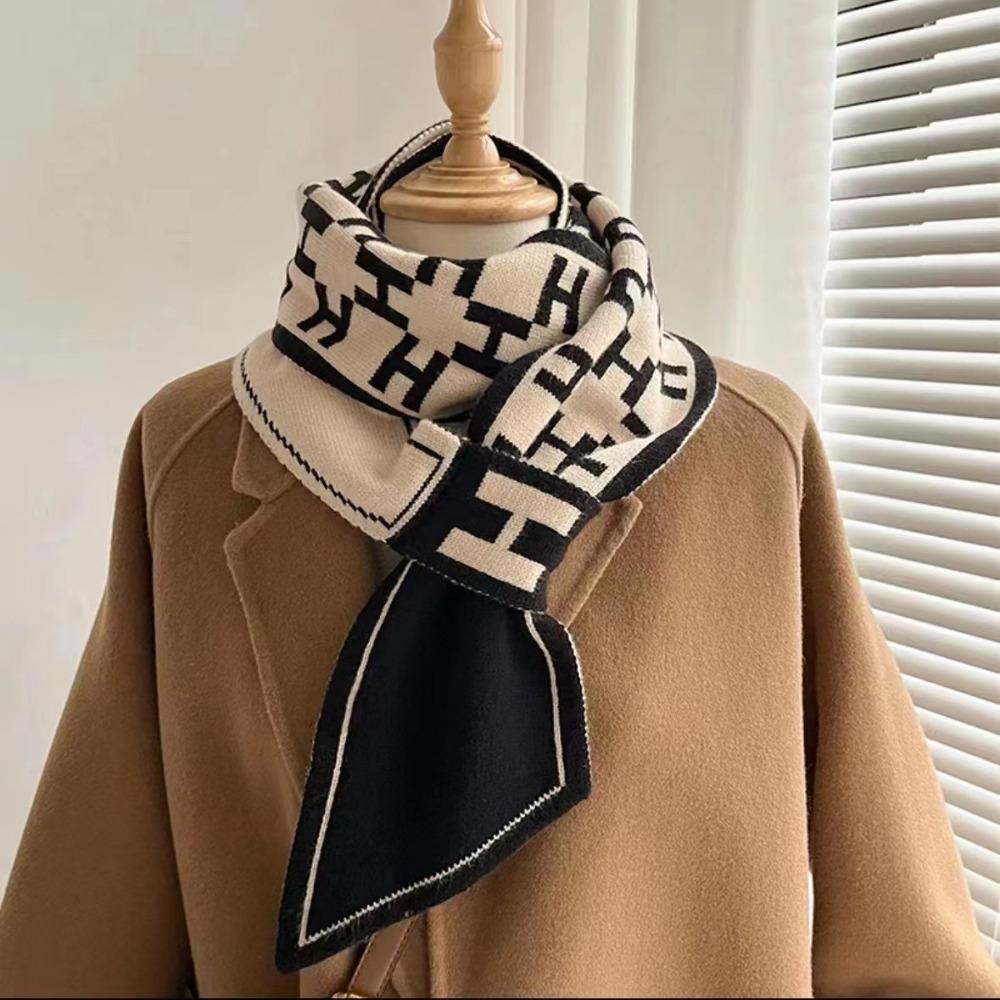 Outono e inverno cachecol Neck Care cachecol estreito pequeno longo malha cachecol pequeno moda premium senso cachecol feminino