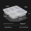 Disposable 5-Compartment Meal Prep Containers