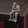 3D Printed Warrior Statue, Nordic Mythology Figurine with Weapon, Collectible Ornament for Home Office Decoration