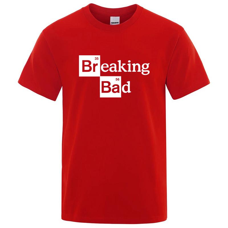 Summer Men s T-shirt Cotton O Neck Heisenberg Men T-shirt Short Sleeve Casual Breaking Bad Print T Shirt for Men XXL
