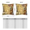 Gustav Klimt Throw Pillow Cover Polyester Cushions for Sofa Lady Tree of Life Stoclet Frieze  Customized Pillowcover Home Decor