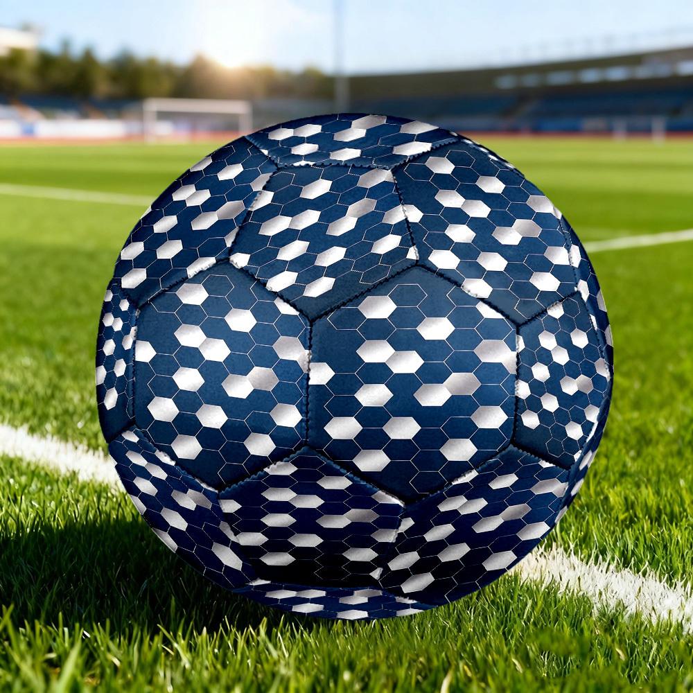 1pc Hexagonal Size 5 Soccer Ball Professional Lightweight Durable Match Training Football Indoor &Outdoor Sports BallTraining Ball Y2
