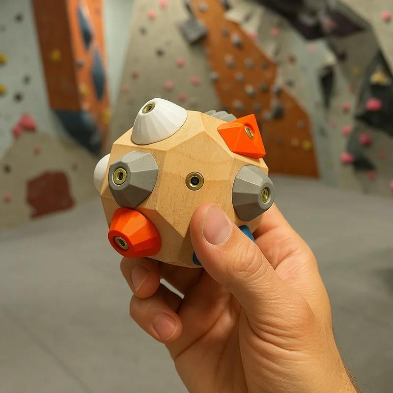 Handcrafted Boulder Block Climbing Hold Strength Training Tool for Grip Power Precision Functional Fitness Decor Craft Miniature