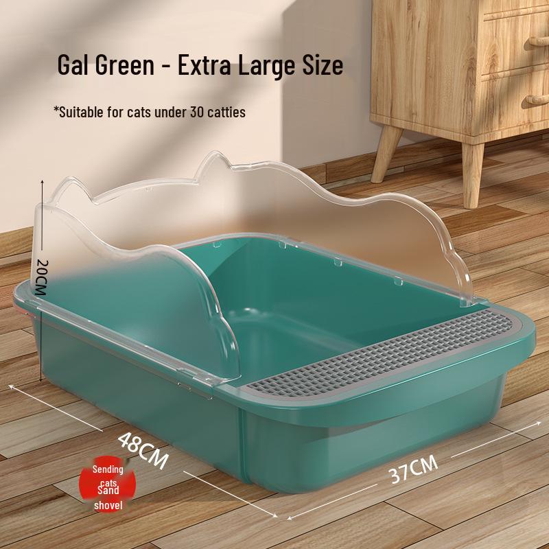 Anti-Splash Closed Cat Litter Box with Liner Bags