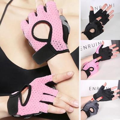 Gym Training Cycling Fingerless Gloves Bodybuilding Workout Non-slip Sport Gloves Breathable Fitness Gloves Men Women
