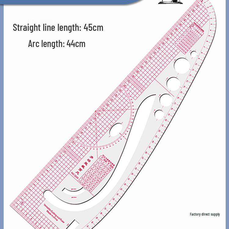 Multifunctional Tailor's Ruler Set: 3245 Curved Pattern & Cutting Tools