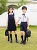 British Style Children's Summer School Uniform Set - Short-Sleeved Shirt for Graduation Photos or Kindergarten