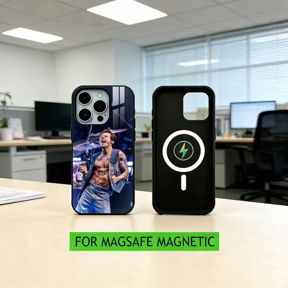 singer H-aRRy Music Styles  Phone Case For iPhone17,16,15,14,13,12,11 Plus,Pro Magnetic For Magsafe Wireless Charging
