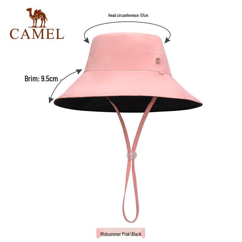 Женская складная двусторонняя соломенная шляпа-панама цвета верблюда