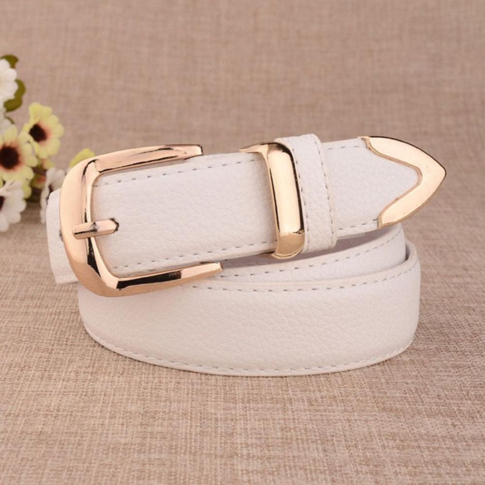 Simple Women's Belt Adjustable Trousers Belt Fashion Leather Belt  Pants