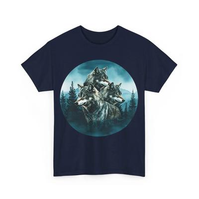 Wolves Forest T-Shirt Nature Wildlife Tee Spirit Animal Shirt Majestic Nature Lover Gift Wild Wolf Graphic Tee