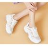 Fashion 2025 New Summer Thick Soled Casual Sandals Sports Shoes Mesh Breathable Thin White Women's Shoes Summer Casual Shoes