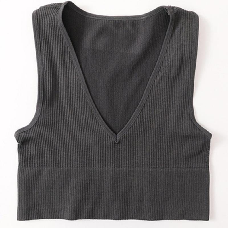 Women Ribbed Knit Sleeveless Racerback Crop Tank Top