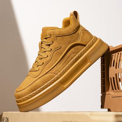 Mode Nieuw Retro Herfst Winter Heren Enkellaarsjes Klassiek Leer Casual Laarzen Mode Comfort Heren Desert Boots Warm Veterschoenen