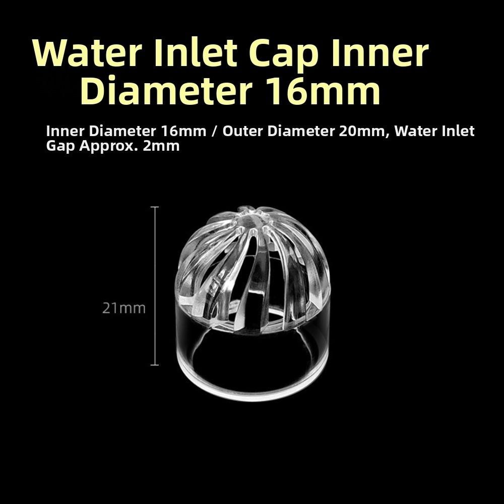 Transparent Aquarium Drain Pipe Cap Breathable Fish Tank Filter Strainer Cap  Aquarium Filtration