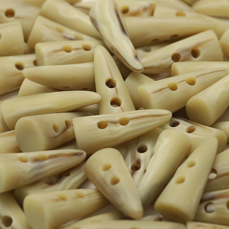 

5 шт. роговые наконечники бежевые пуговицы двухсторонние нейлоновые пальто веревочные пуговицы куртки пуховика пуговицы женские стильные пуговицы для одежды 1 #[45mm LY455 #horn tip beige]