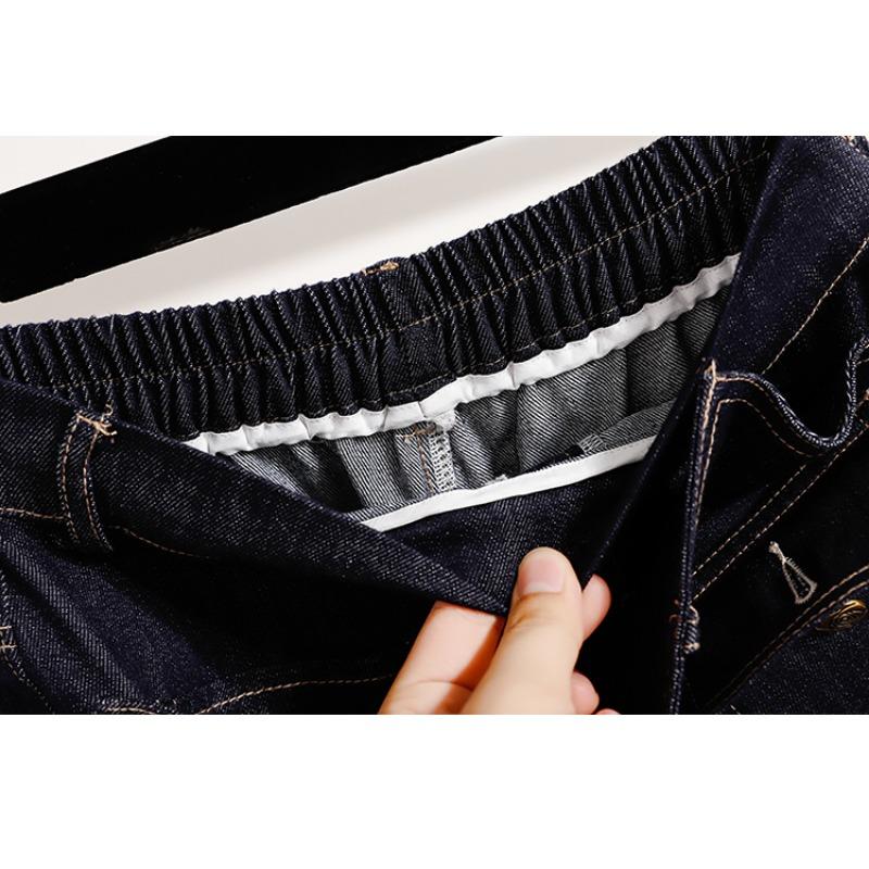 Dimanaf 2025 Women Jeans Long Pants Oversize Pants Elastic Waist Straight Vintage Casual  Loose Trousers Autumn Winter 2025