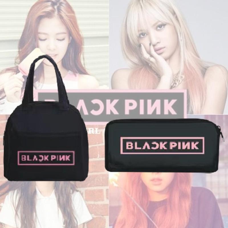 Bts Cute Cartoon Style Nylon Material Insulated And Portable Lunch Bag