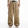 American retro wide-leg pants deconstruction design overalls men's and women's loose casual pleated straight vertical pants