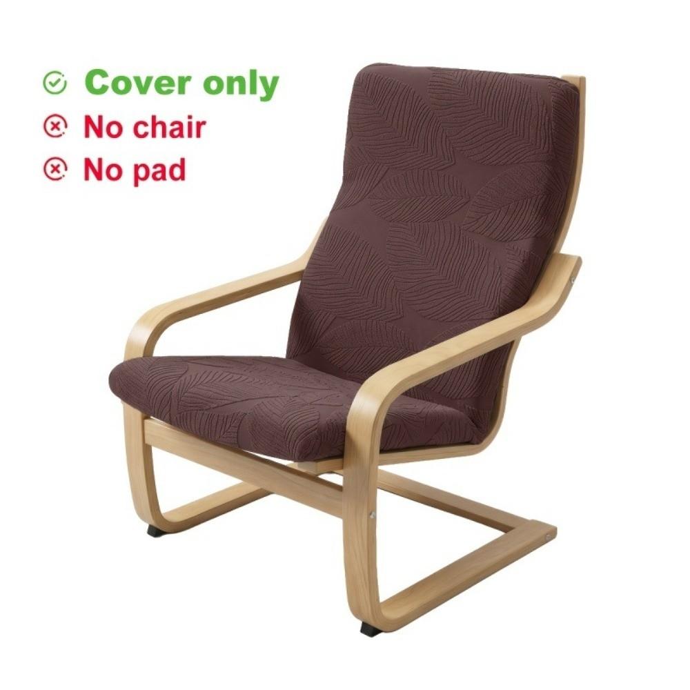 Washable Poang Chair Cover Stretch Jacquard Armchair Slipcover Chair Cushion Cover Living Room Use