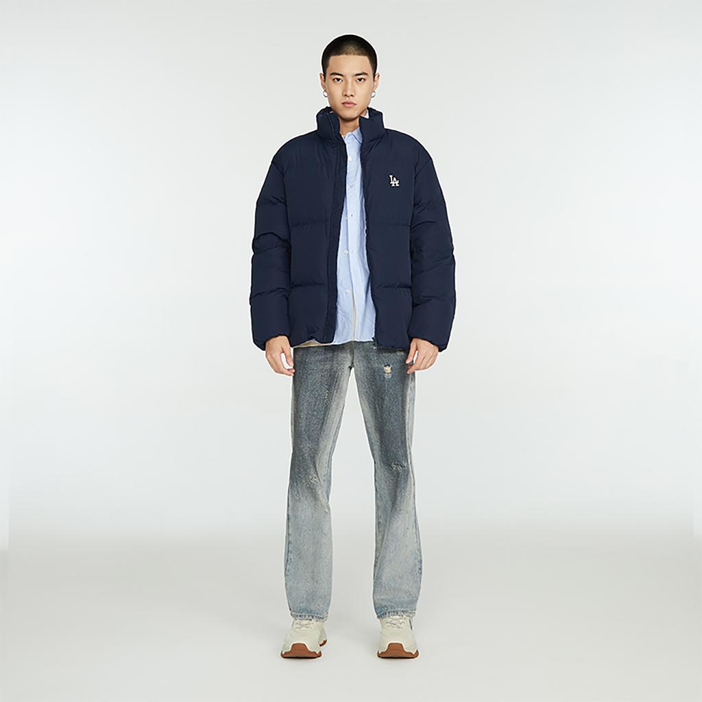 New MLB Down Jacket Unisex Deep Sea Blue 3ADJB0336-07NYD