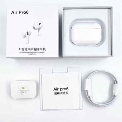 Pro 6 AI Translator Earphones Real-Time Translators Headphones Voice Translator Wireless Bluetooth Earphones For Travel