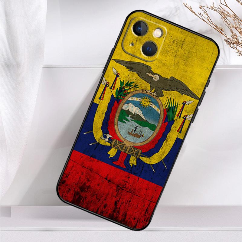 Ecuador Flag Shockproof Case For iPhone 17 11 14 15 16 Pro Max Plus 12 13 Mini 16e 17 Air Phone Cover