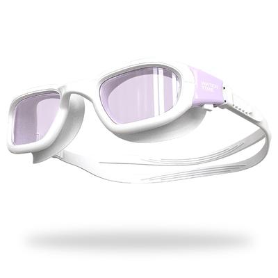 WATERTIME Schwimm-UV-Silikon Große Bequeme Erwachsenenbrille Brille, Unisex, Schutz, Wasserdicht, Ultra-Flexibler Mat, Innen-/Außenbereich, Rahmen,