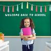Colorful Boho Tassel Garland Rainbow Pom Pom Each 50'' Colorful Classroom Decoration Boho Banner for Kid Nursery Wall Decor Baby Shower Back To