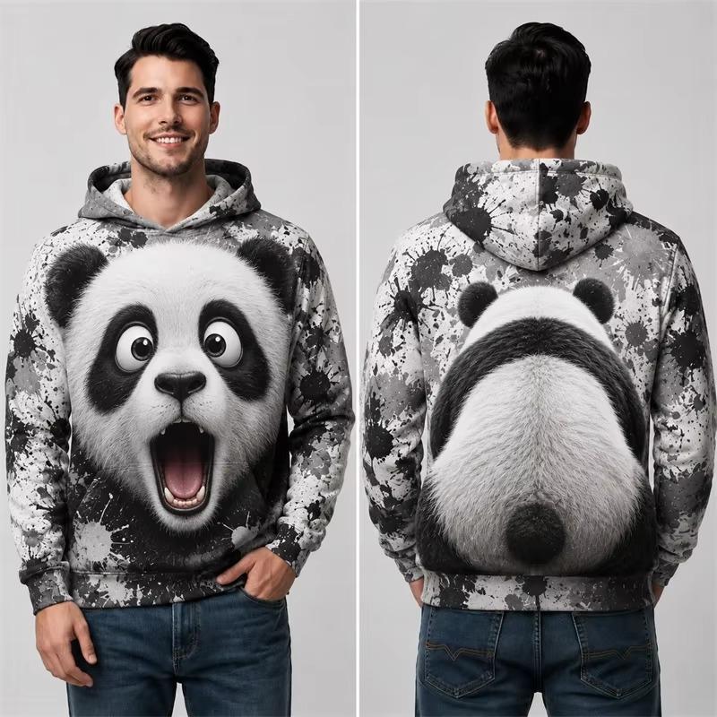Weihnachten Winter Weihnachtsmann 3D-Druck Hoodies Damen Herren Lässig Streetwear Langarm Kapuzenpullover Pullover Kleidung Oberteil