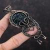 Black Ethiopian Opal Pendant Copper Wire Wrapped Pendant Handmade Copper Jewelry Gemstone Pendant Awesome Wire Wrap Jewelry Engagement Gift