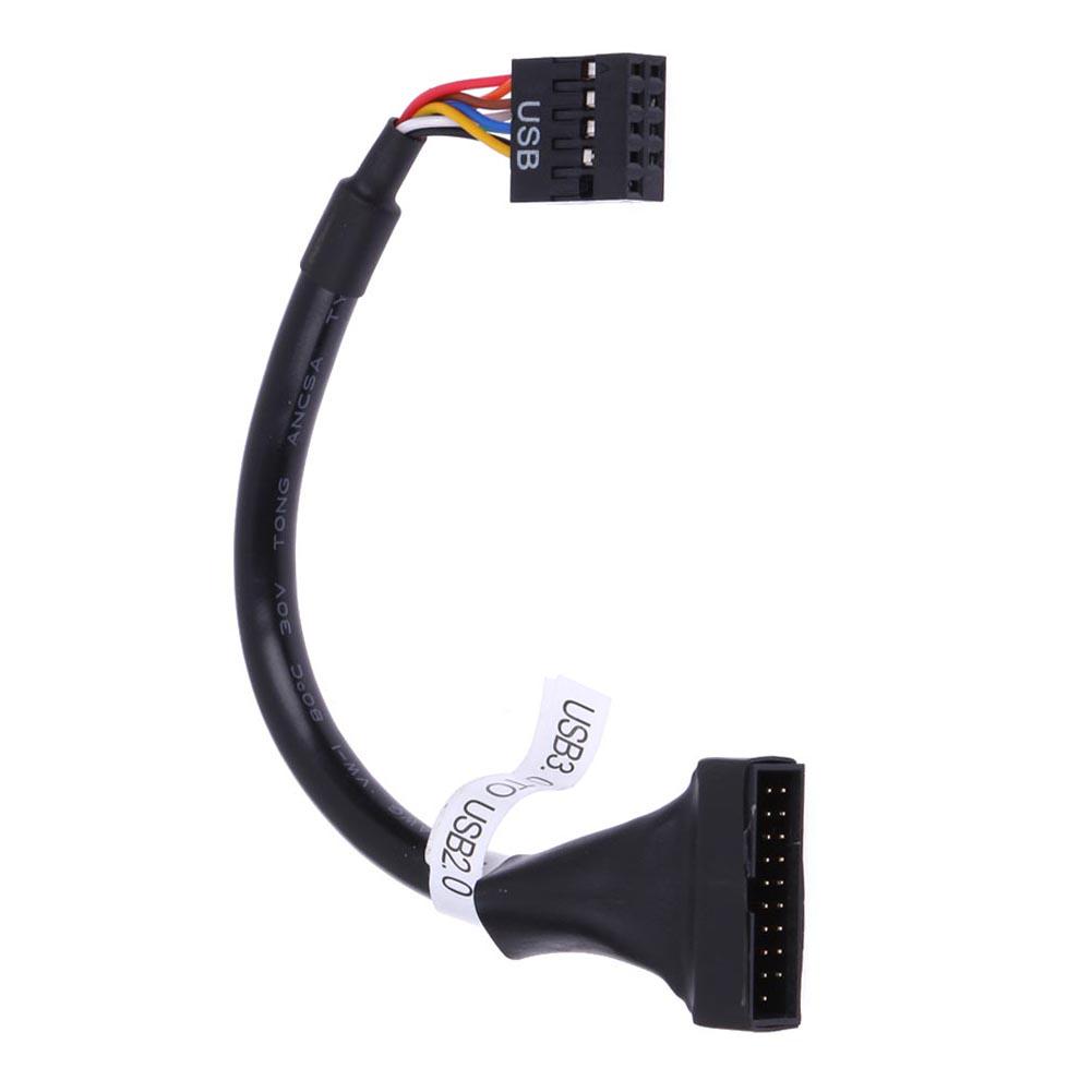 

20 Pin Jack USB Male to 2.0 9 Pin Female Splitter Adapter Cable Converter for Consumer Electronics Accessories