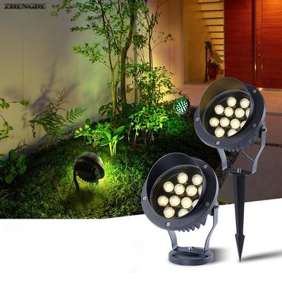 Vente chaude IP65 éclairage extérieur jardin paysage projecteurs LED lampes de pelouse 12W lampes de jardin étanches AC110V220V12V