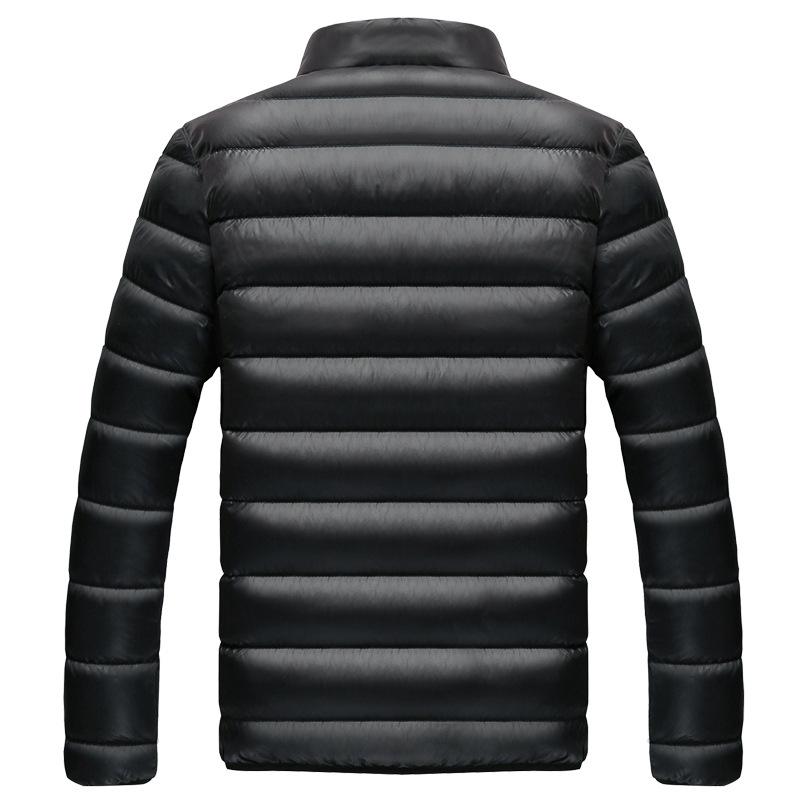 Winter Herren Wattierte Jacke Jugend Wattierte Jacke Verdickte Warme Wattierte Jacke Stehkragen Herrenbekleidung